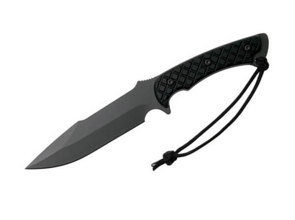 Feststehendes Messer, Schwarz, MagnaCut, Micarta