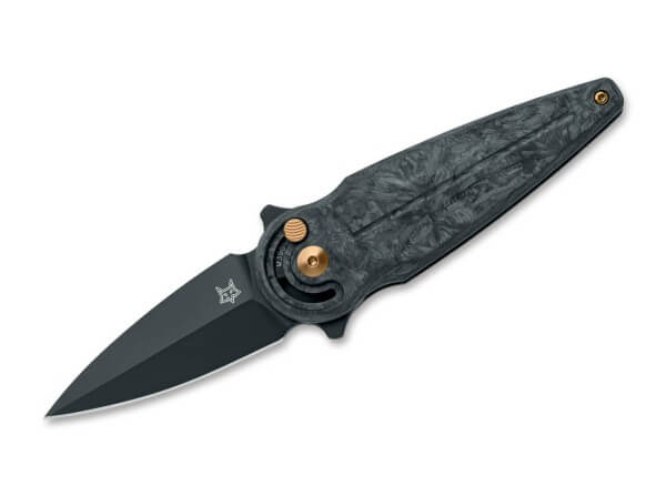 Taschenmesser, Schwarz, Flipper, Radius Lock, M390, Kohlefaser
