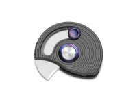 Taschenmesser, Grau, Daumenpin, Slipjoint, M390, Aluminium Taschenmesser, Grau, Daumenpin, Slipjoint, M390, Aluminium