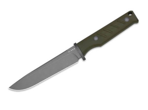 Feststehendes Messer, Grün, AEB-L, G10