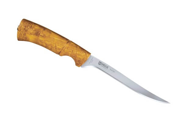Feststehendes Messer, Braun, 12C27, Birkenholz