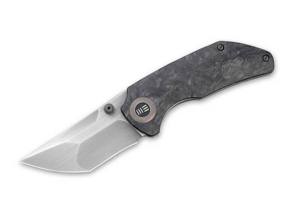 Taschenmesser, Schwarz, Daumenpin, Framelock, CPM-20CV, Kohlefaser