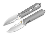 Taschenmesser, Grau, Daumenpin, Framelock, Elmax, Titan Taschenmesser, Grau, Daumenpin, Framelock, Elmax, Titan