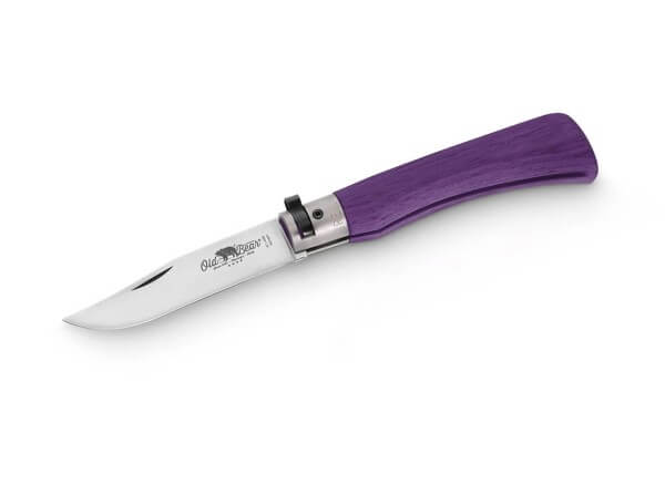 Taschenmesser, Violett, Nagelhau, Twist Lock, 420, Holz