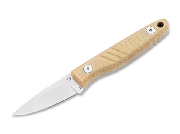 Feststehendes Messer, Braun, 440C, Micarta