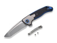 Taschenmesser, Blau, Flipper, Framelock, CPM-20CV, Titan Taschenmesser, Blau, Flipper, Framelock, CPM-20CV, Titan