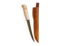 Feststehendes Messer, Braun, Feststehend, 12C27, Birkenholz Feststehendes Messer, Braun, Feststehend, 12C27, Birkenholz