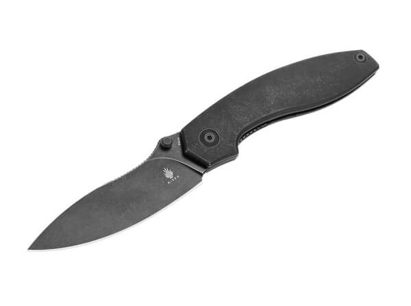 Taschenmesser, Schwarz, Daumenpin, Linerlock, CPM-S-35VN, Titan