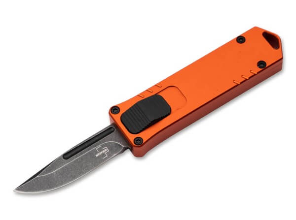 Taschenmesser, Orange, OTF, D2, Aluminium