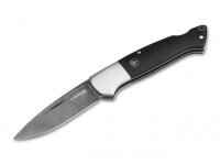 Taschenmesser, Braun, Nagelhau, Backlock, Damast, Grenadillholz Taschenmesser, Braun, Nagelhau, Backlock, Damast, Grenadillholz