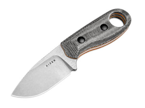 Feststehendes Messer, Schwarz, Nitro-V, Micarta