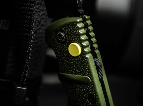 Taschenmesser, Grün, Druckknopf, Druckknopf, AUS-8, Aluminium