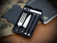 Steakmesser, Schwarz, VG-10, G10 Steakmesser, Schwarz, VG-10, G10