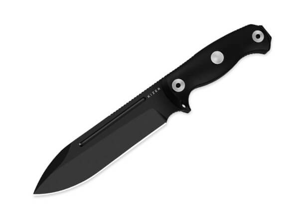 Feststehendes Messer, Schwarz, 1095, G10