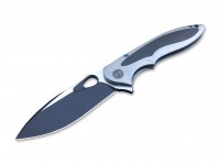 Taschenmesser, Blau, Flipper, Framelock, M390, Titan Taschenmesser, Blau, Flipper, Framelock, M390, Titan