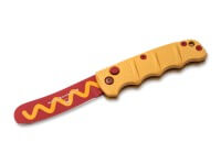 Taschenmesser, Gelb, Druckknopf, Button Lock, D2, Aluminium Taschenmesser, Gelb, Druckknopf, Button Lock, D2, Aluminium