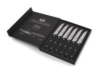 Steakmesser, Schwarz, 50CrMoV15, POM Steakmesser, Schwarz, 50CrMoV15, POM