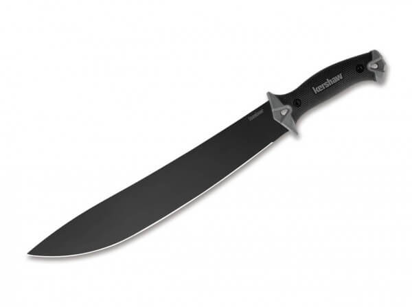 Feststehendes Messer, Schwarz, Feststehend, Kohlenstoffstahl, Gummi