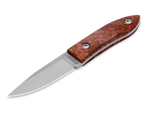 Feststehendes Messer, Rot, 14C28N, Stabilisiertes Holz