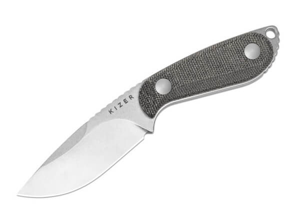 Feststehendes Messer, Schwarz, 14C28N, Micarta