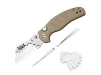 Taschenmesser, Braun, Daumenpin, Button Lock, 5Cr15MoV, G10 Taschenmesser, Braun, Daumenpin, Button Lock, 5Cr15MoV, G10