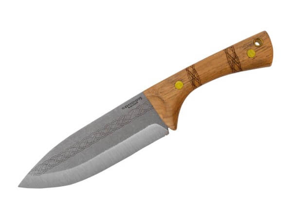 Feststehendes Messer, Braun, Feststehend, 1095, Hickoryholz