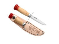 Feststehendes Messer, Braun, 12C27, Birkenholz Feststehendes Messer, Braun, 12C27, Birkenholz