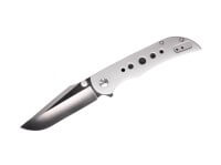 Taschenmesser, Silber, Daumenpin, Framelock, AUS-8, Edelstahl Taschenmesser, Silber, Daumenpin, Framelock, AUS-8, Edelstahl