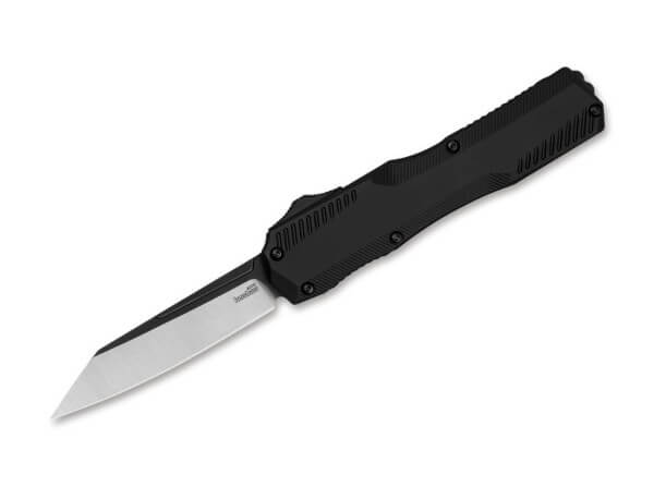 Taschenmesser, Schwarz, Druckknopf, OTF, MagnaCut, Aluminium