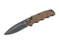 Taschenmesser, Braun, Druckknopf, Druckknopf, D2, Aluminium Taschenmesser, Braun, Druckknopf, Druckknopf, D2, Aluminium
