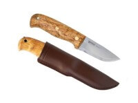 Feststehendes Messer, Braun, Kohlenstoffstahl, Birkenholz Feststehendes Messer, Braun, Kohlenstoffstahl, Birkenholz