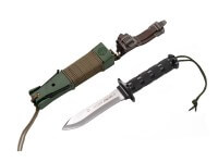 Feststehendes Messer, Schwarz, MoVa, Aluminium Feststehendes Messer, Schwarz, MoVa, Aluminium