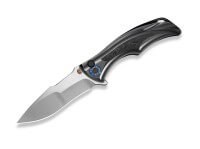 Taschenmesser, Grau, Flipper, Button Lock, M390, Titan Taschenmesser, Grau, Flipper, Button Lock, M390, Titan