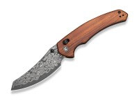 Taschenmesser, Braun, Daumenpin, Schieberiegel, Damast, Bubingaholz Taschenmesser, Braun, Daumenpin, Schieberiegel, Damast, Bubingaholz