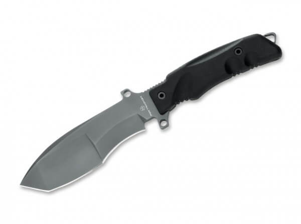 Feststehendes Messer, Schwarz, Feststehend, N690, Kunststoff