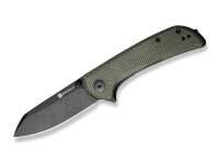 Taschenmesser, Grün, Flipper, Linerlock, 9Cr18MoV, Micarta Taschenmesser, Grün, Flipper, Linerlock, 9Cr18MoV, Micarta