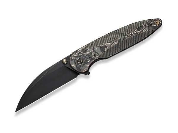 Taschenmesser, Bronze, Daumenpin, Framelock, M390, Titan