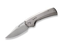Taschenmesser, Grau, Daumenöffnung, Framelock, CPM-20CV, Titan Taschenmesser, Grau, Daumenöffnung, Framelock, CPM-20CV, Titan