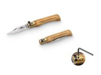 Taschenmesser, Braun, Nagelhau, Twist Lock, C70, Olivenholz Taschenmesser, Braun, Nagelhau, Twist Lock, C70, Olivenholz