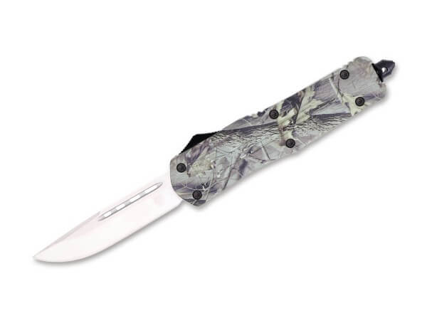 Taschenmesser, Camo, Druckknopf, OTF, D2, Aluminium