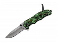 Taschenmesser, Grün, Daumenpin, Linerlock, 440A, Aluminium Taschenmesser, Grün, Daumenpin, Linerlock, 440A, Aluminium