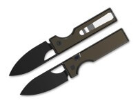 Taschenmesser, Braun, Daumenöffnung, Button Lock, AEB-L, Aluminium Taschenmesser, Braun, Daumenöffnung, Button Lock, AEB-L, Aluminium