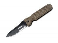 Taschenmesser, Khaki, Daumenpin, Linerlock, N690 Taschenmesser, Khaki, Daumenpin, Linerlock, N690