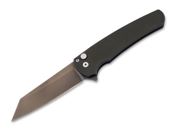 Taschenmesser, Grün, Flipper, Button Lock, MagnaCut, Aluminium