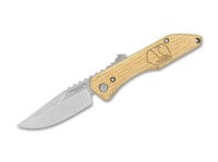 Taschenmesser, Braun, Klingensporn, Friction Folder, 1075, Hickoryholz Taschenmesser, Braun, Klingensporn, Friction Folder, 1075, Hickoryholz