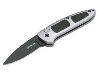 Taschenmesser, Silber, Druckknopf, Druckknopf, 154CM, Plastisches Elastomer Taschenmesser, Silber, Druckknopf, Druckknopf, 154CM, Plastisches Elastomer