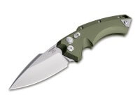 Taschenmesser, Oliv, Druckknopf, Druckknopf, 154CM, Aluminium Taschenmesser, Oliv, Druckknopf, Druckknopf, 154CM, Aluminium