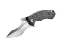 Taschenmesser, Grau, Flipper, Linerlock, N690, Kohlefaser Taschenmesser, Grau, Flipper, Linerlock, N690, Kohlefaser