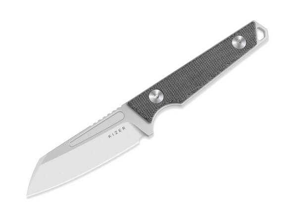 Feststehendes Messer, Schwarz, AEB-L, Micarta