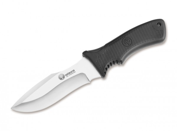 Feststehendes Messer, Schwarz, Feststehend, 440C, Plastisches Elastomer